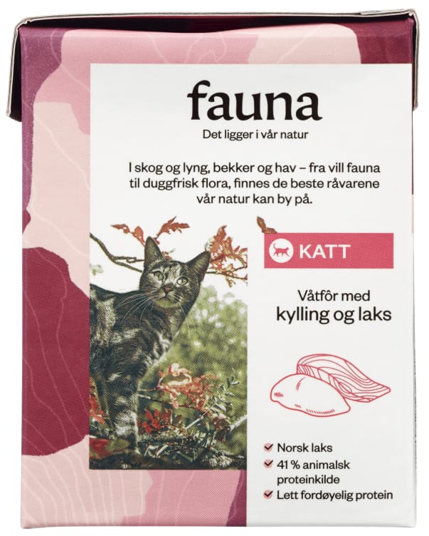 Fauna Katt Våtfor Kylling&Laks 365g