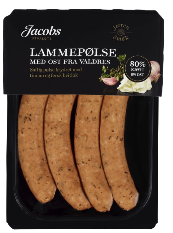 Product Image for Lammepølse m/Ost 260g A.Idsøe/Jacobs Utvalgte