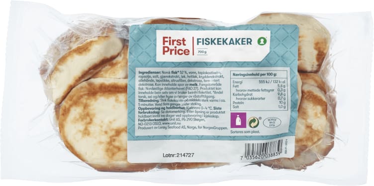 Fiskekaker 700g