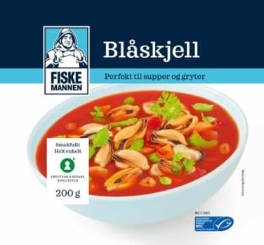 Blåskjell Pillede