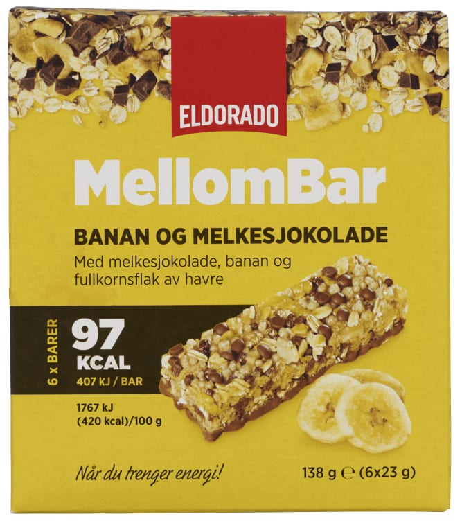Mellombar Banan&Sjokolade 138g Eldorado