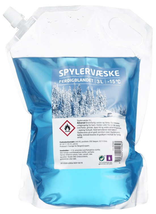 Product Image for Spylervæske pose -15c 3l