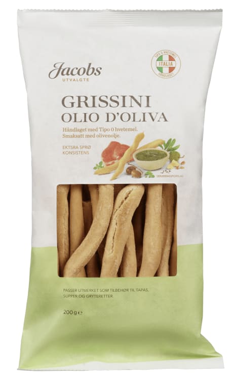 Grissini m/olivenolje 200g Jacobs Utvalgte