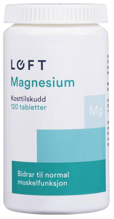 Magnesium Svelgetablett 120stk Løft