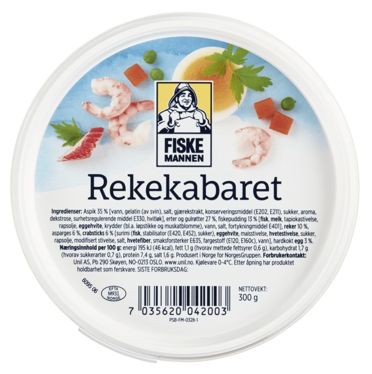 Rekecabaret 300g Fiskemannen