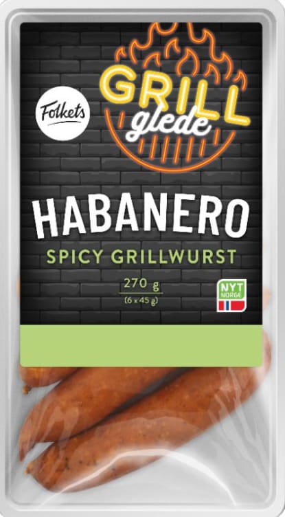 Habaneropølse 270g Folkets