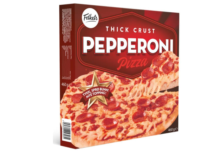 PIZZA PEPPERONI THICK CRUST 460G FOLKETS