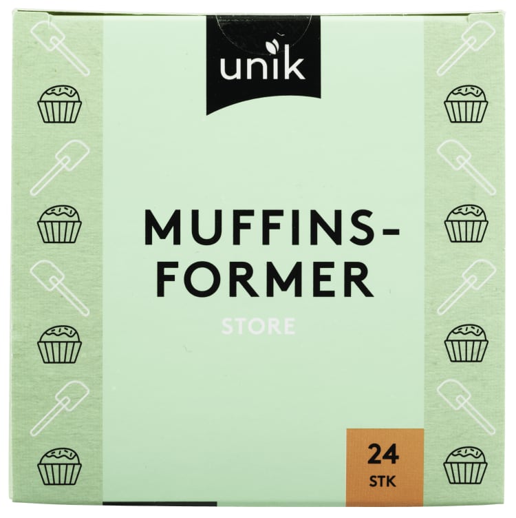 Bilde av Muffinsformer Store 24stk Unik