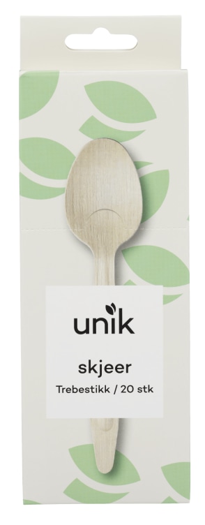 Product Image for Spiseskje Trebestikk 20stk Unik