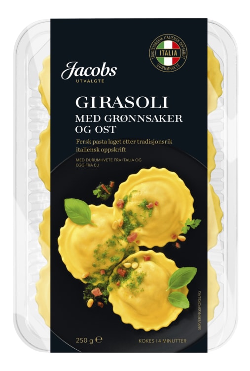 Girasoli m/ Grønnsaker og Ost 250g Ju