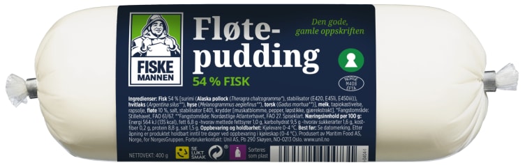 Fløtepudding Pølse 400g Fiskemannen