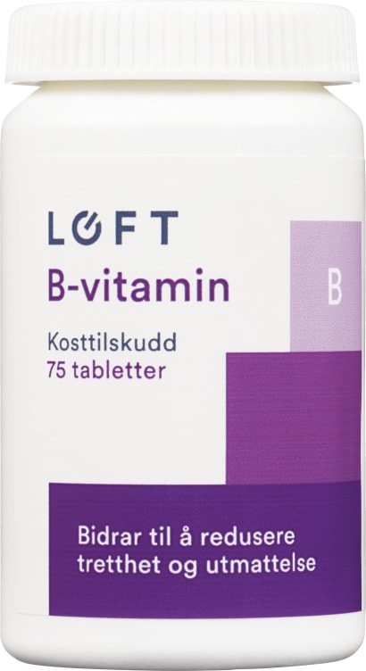 Vitamin B Svelgetablett 75stk Løft