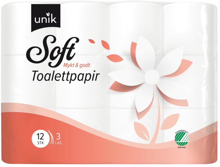 Toalettpapir Soft 3lags 32rl Unik
