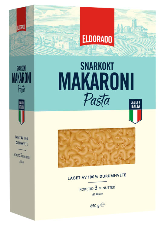 Makaroni Snarkokt 650g Eldorado