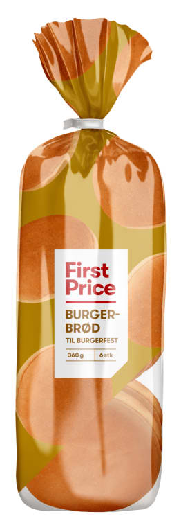 Burgerbrød 6stk 360g First Price