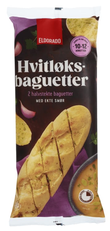 Hvitløksbaguetter 2pk 350g