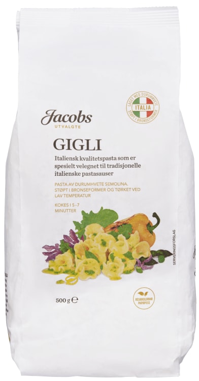 Pasta Gigli 500g Jacobs Utvalgte