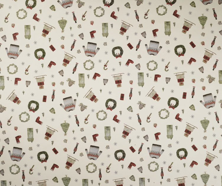 Julepapir Kraft 3ass Motiv 3