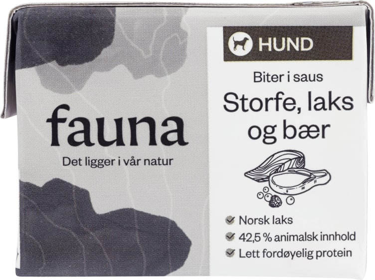 Fauna Hund Våtfor Storfe&Bær 90g