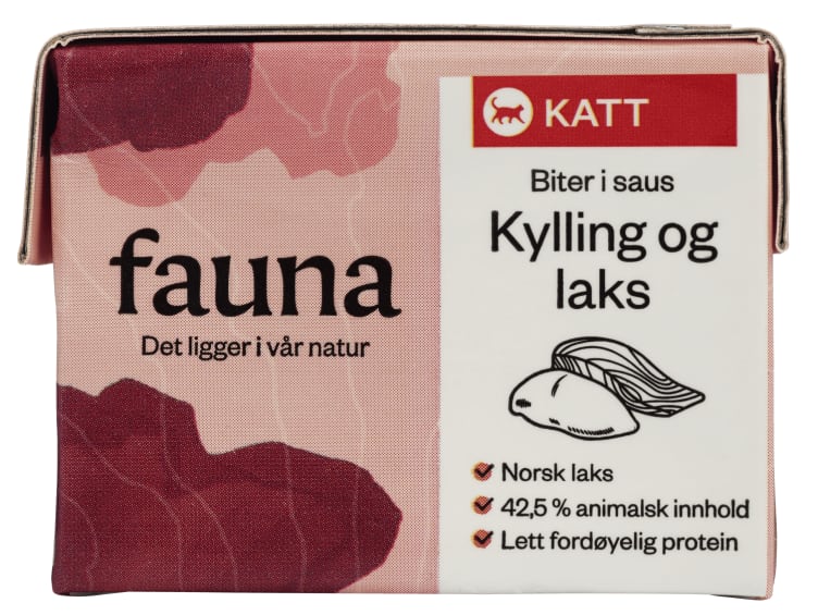 Fauna Katt Våtfor Kylling&Laks 90g