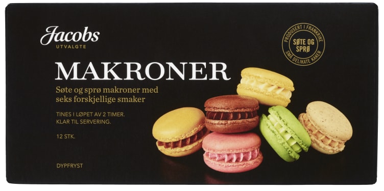 Makroner Franske 12stk 144g