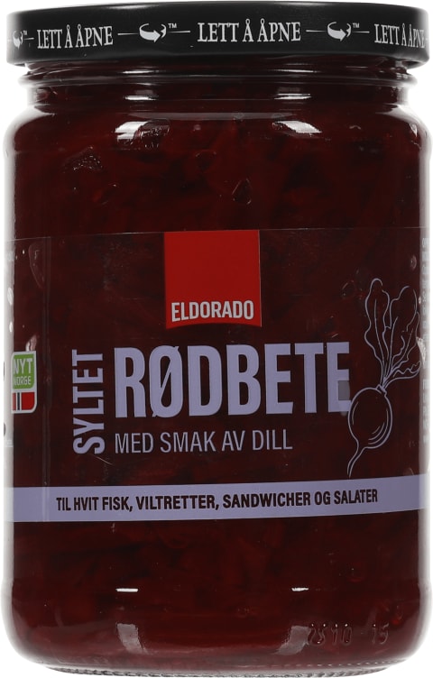 Rødbeter Syltet Strimlet m/Dill 360g Eldorado