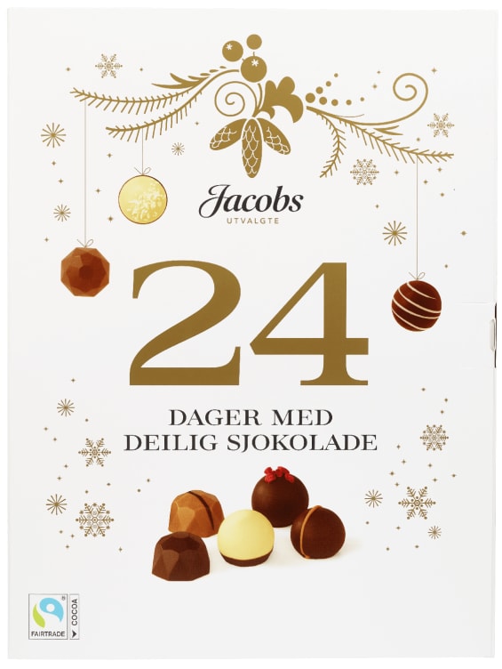 Adventskalender m/Sjokolade 260g Jacobs Utvalgte