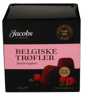Belgiske Trøfler Bringebær 200g Jacobs U