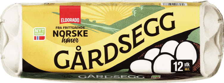 Gårdsegg M/L 12stk