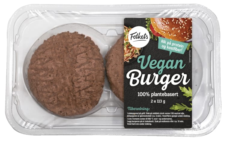 Vegansk Burger 226g Folkets