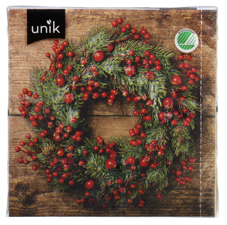 Serv Rognebærkrans Røde 20stk Unik