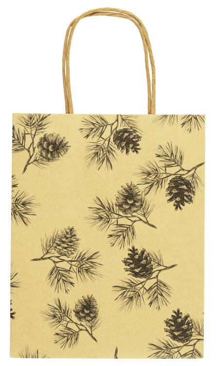 Gavepose Brun Kraft 1stk Unik