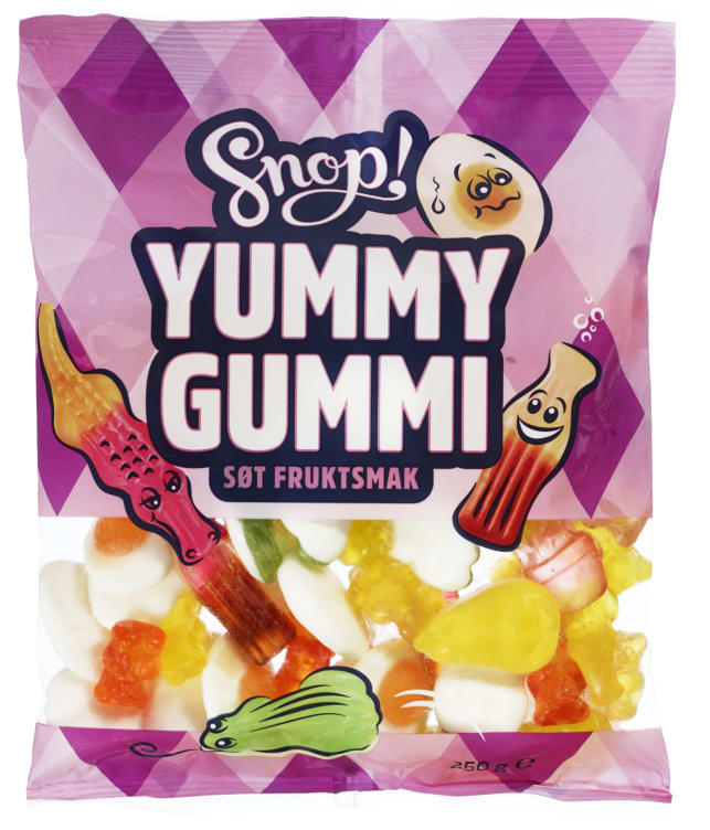 Yummy Gummi Søt 250g Snop