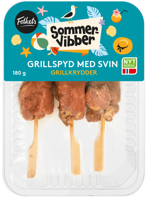 Grillspyd Krydret 180g Folkets