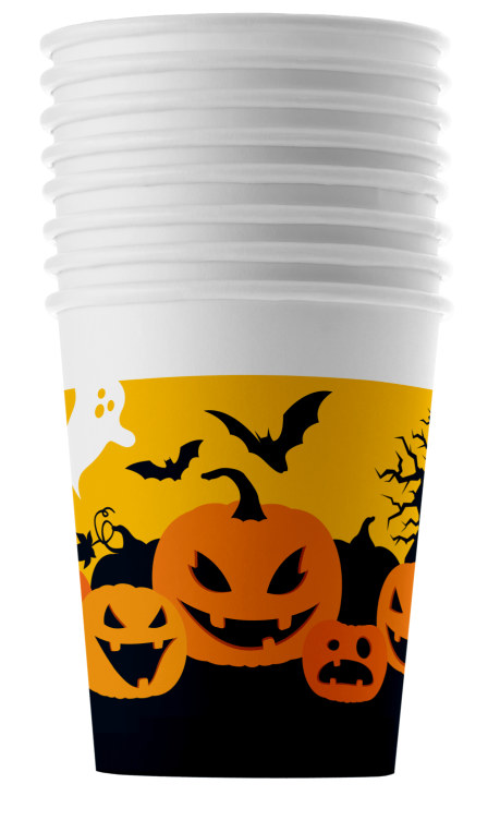 Pappkopp Halloween 20cl 8stk Unik