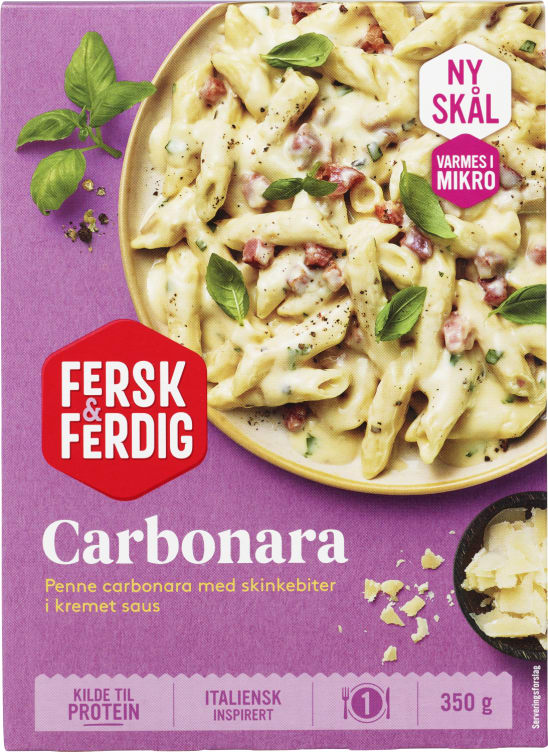 Carbonara 350g Fersk & Ferdig