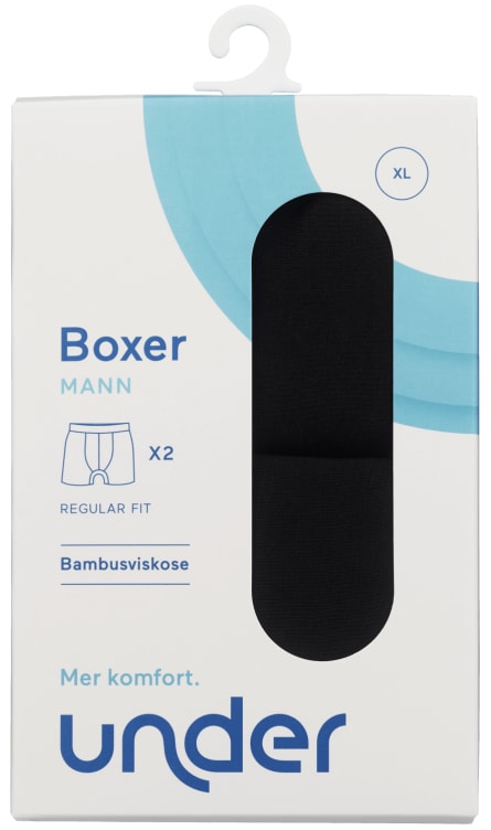 Product Image for Boxershorts Bambus Sort Xl 2pk Under
