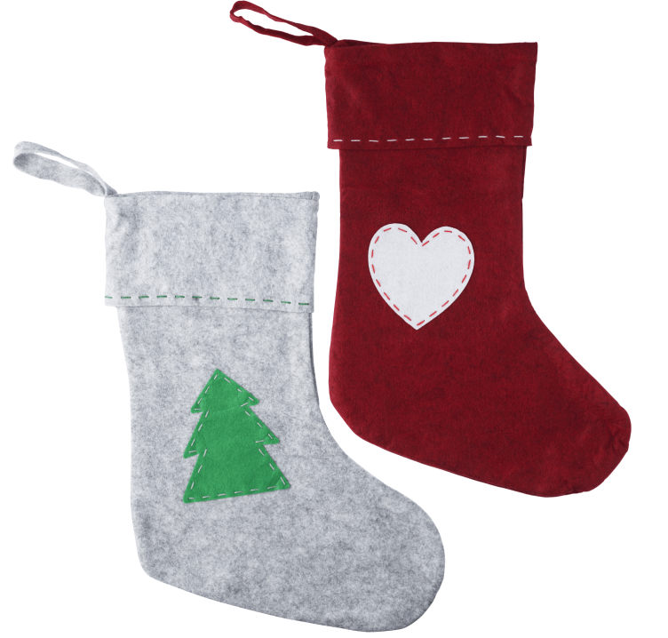 Julestrømpe Ass. Design 1stk Unik