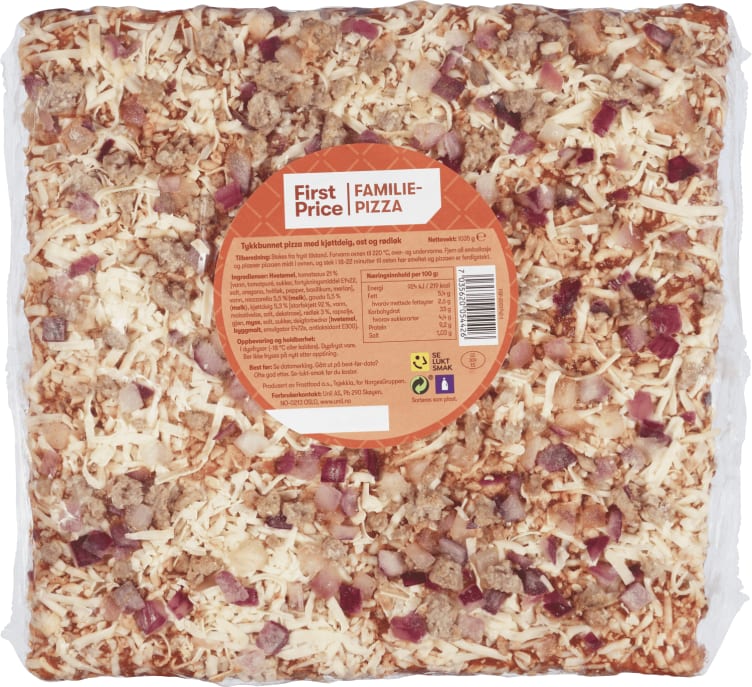 Bilde av Familiepizza m/Kjøttdeig&Ost 1kg First Price