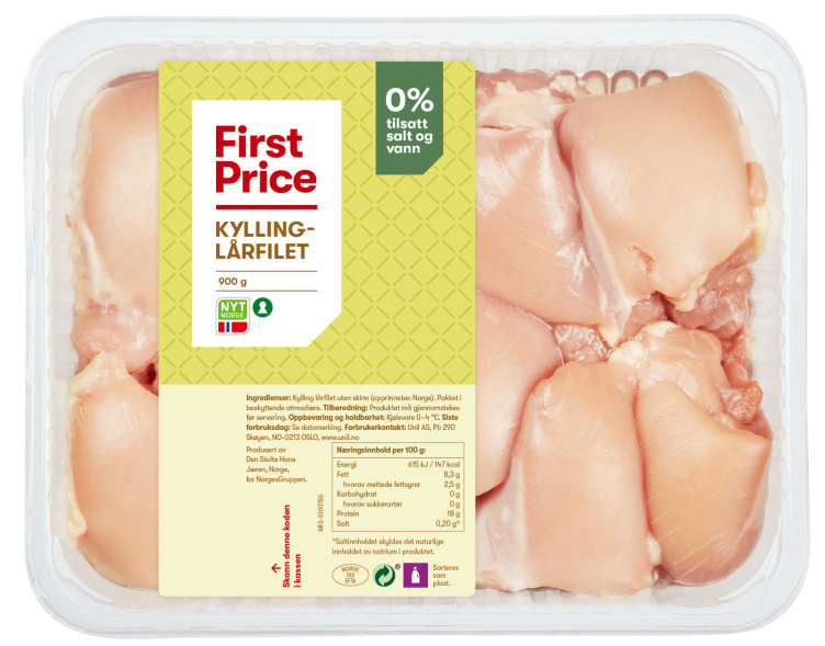 Kylling Lårfilet 900g First Price