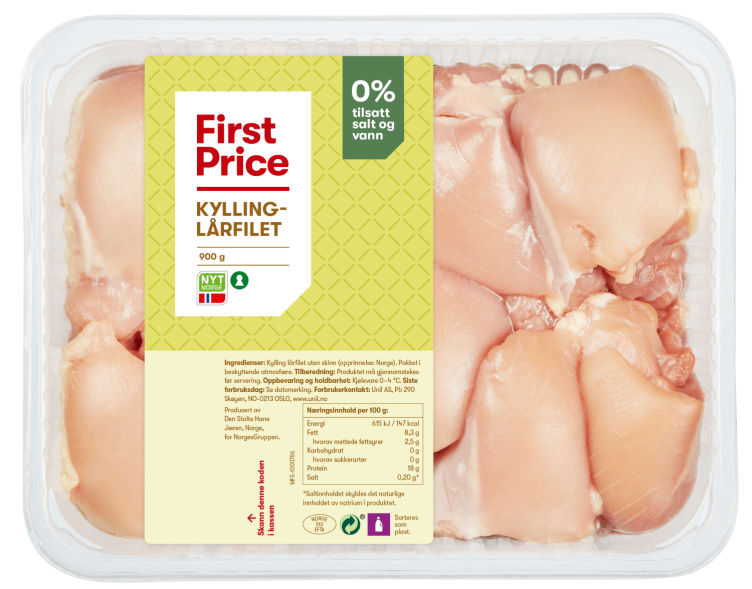 Product Image for Kylling Lårfilet 900g First Price