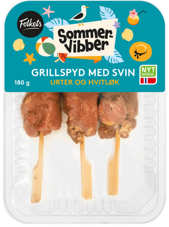 Grillspyd Hvitløk 180g Folkets
