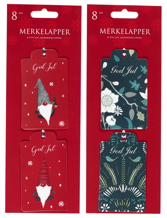 Merkelapper Stanset 8stk