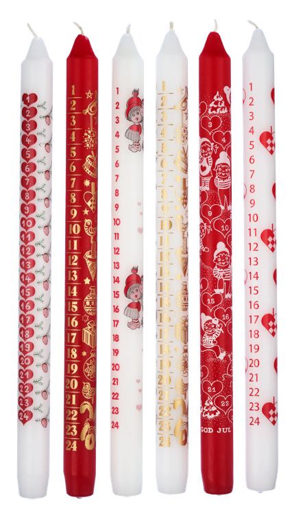 Kronelys Kalenderlys 1stk Unik