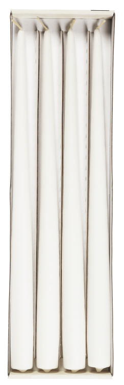 Festlys Hvit 32cm 4stk Unik