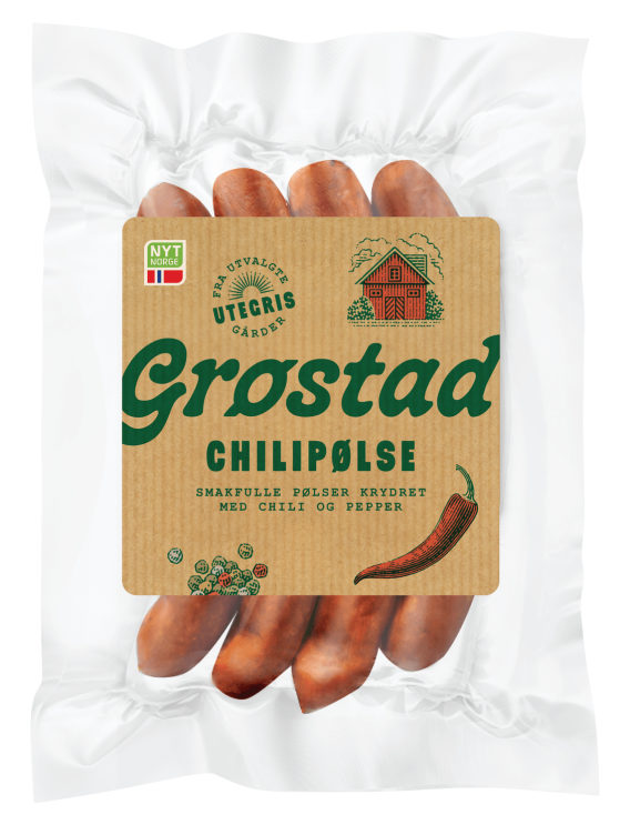 Chilipølse 240g Grøstad