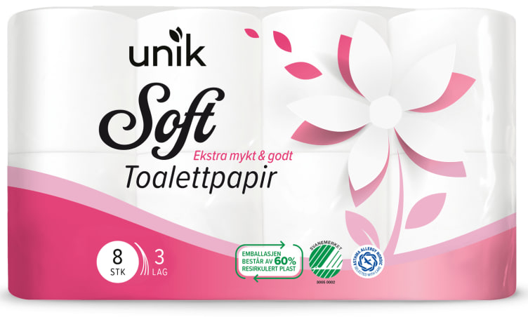 Toalettpapir Soft 8rl Unik