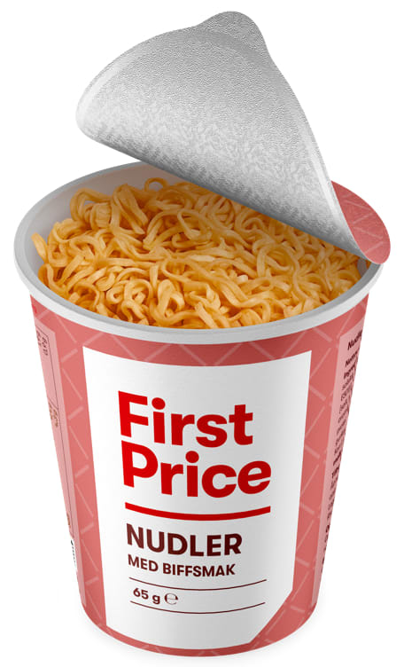 Nudler i Kopp Biffsmak 65g First Price