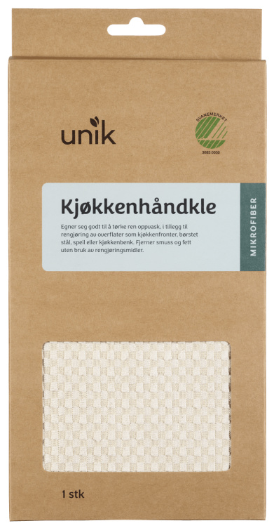 Kjøkkenhåndkle Mikrofiber 60x40cm 1stk Unik