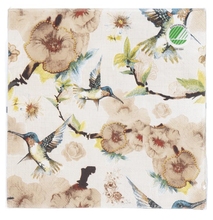 Serviett Lunsj Kolibri 20stk Unik